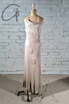 marc le bihan two-piece embellished maxi dress 21221 BEIGE